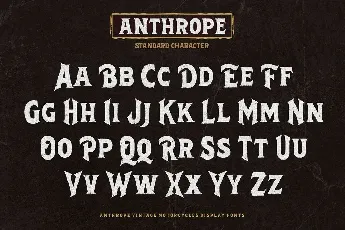 Anthrope font