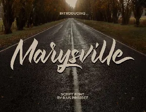 Marysville font