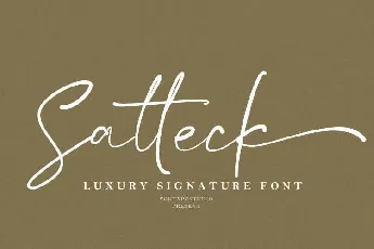 Satteck font