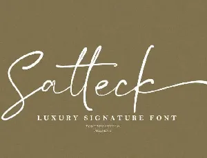 Satteck font