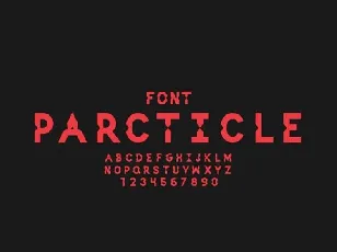 Particle font