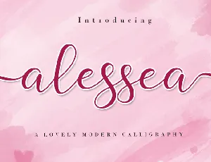 Alessea font