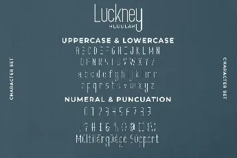 Luckney Demo font