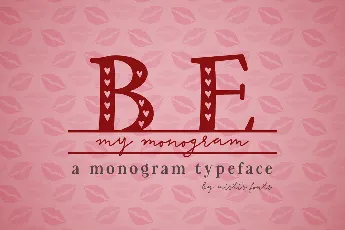 Be My Monogram font