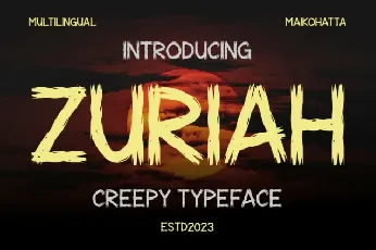 Zuriah Display font