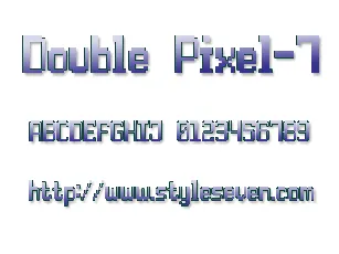 Double Pixel-7 font