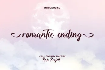 Romantic Ending font