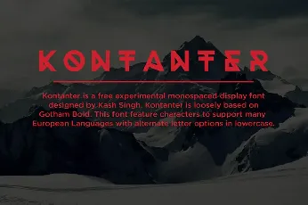 Kontainer font