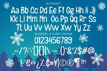 Snowman House Display font