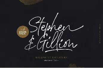 Stephen Gillion font