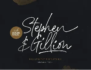 Stephen Gillion font