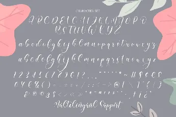 Amiela Flower Calligraphy Script font