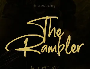 The Rumbler Script font