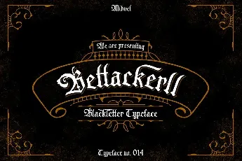 Bettackerll font