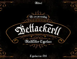 Bettackerll font