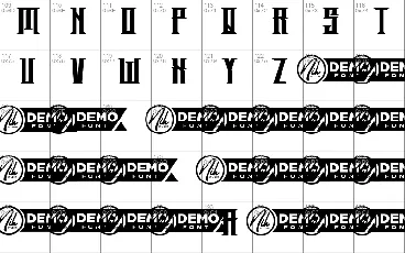 Blackjet Demo font