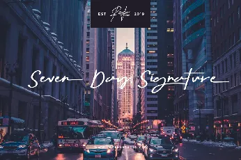 Seven Day Signature font