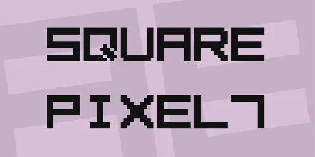 Square Pixel7 font