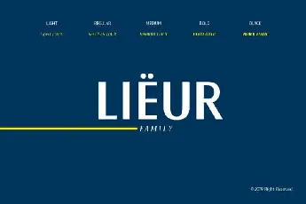 Lieur Sans Serif Family font