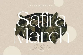 Safira March font