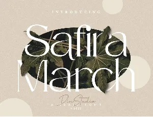 Safira March font