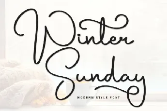 Winter Sunday Script font