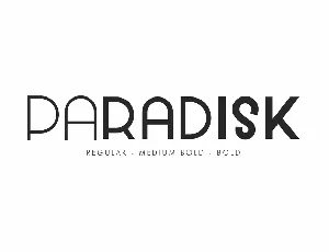 Paradisk Sans Serif Display font