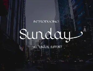 Sunday Script font