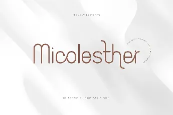 Micolesther font