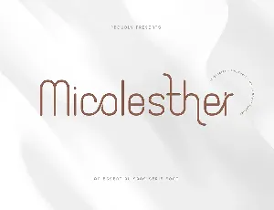 Micolesther font