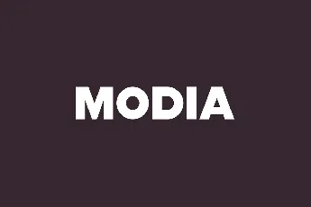 Modia font