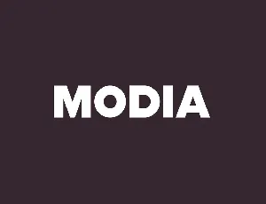 Modia font