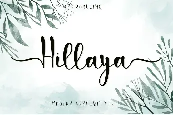 Hillaya-PERSONAL USE font