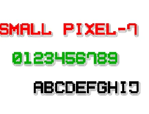 Small Pixel7 font