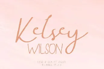 Kelsey Wilson Demo font