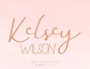 Kelsey Wilson Demo font