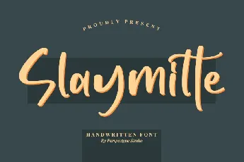 Slaymitte â€“ Handwritten font