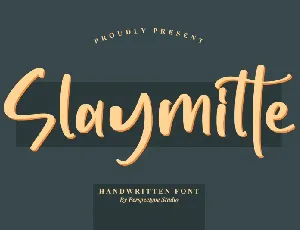 Slaymitte â€“ Handwritten font