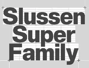 Slussen Super font
