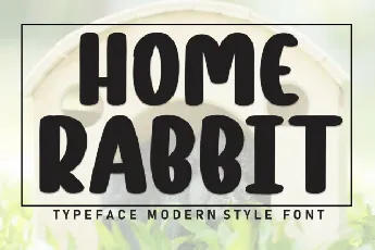 Home Rabbit Display font