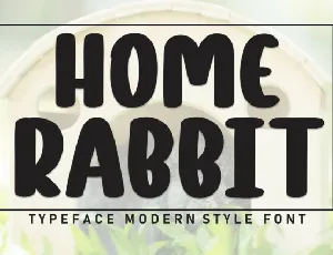 Home Rabbit Display font