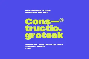 Constructio Grotesk font