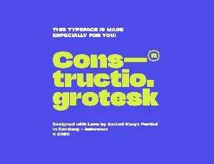 Constructio Grotesk font