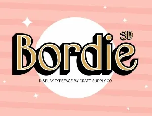 Bordie 3D font