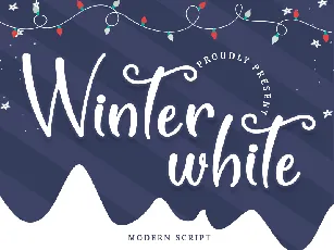 Winter White - Personal Use font