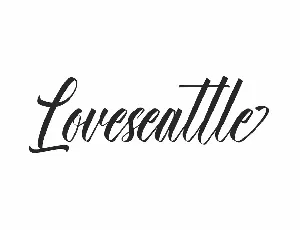 Loveseattle Demo font