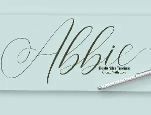 Abbie Script font