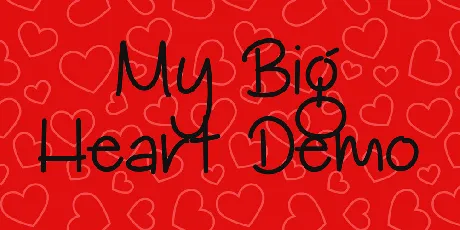 My Big Heart Demo font