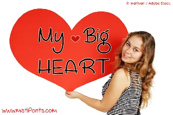 My Big Heart Demo font