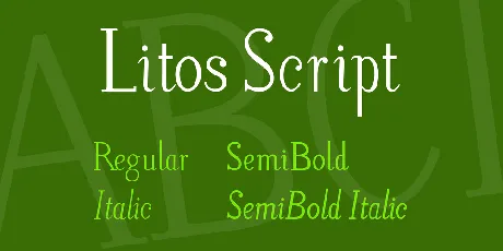 Litos Script font